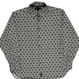 Tommy Hilfiger Christmas Patterned Shirt - Large Black & White Cotton