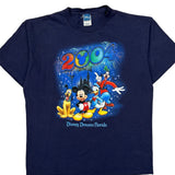 Disney Dreams Florida Disney Cartoon T-Shirt - Large Navy Cotton