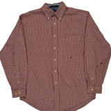 Tommy Hilfiger Checked Shirt - Medium Red Cotton
