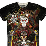 Fight Game Graphic T-Shirt - Large Multicoloured Cotton
