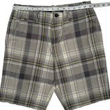 Calvin Klein Checked Chino Shorts - 30W 11L Multicoloured Cotton
