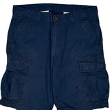 Levis Cargo Cargo Shorts - 36W 11L Blue Cotton