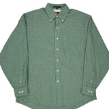 Tommy Hilfiger Checked Shirt - Large Green Cotton