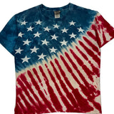 Liquid Blue Tie-Dye T-Shirt - Large Multicoloured Cotton