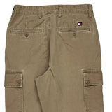 Tommy Hilfiger Cargo Trousers - 29W 30L Khaki Cotton