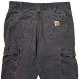 Carhartt Cargo Shorts - 32W 11L Grey Cotton Blend