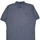 Polo By Ralph Lauren Striped Polo Shirt - XL Blue Cotton