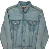Levis Denim Jacket - Large Light Wash Cotton