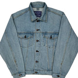 London Hard Rock Cafe Graphic Denim Jacket - Small Light Wash Cotton