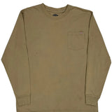 Dickies Long Sleeve T-Shirt - XL Khaki Cotton
