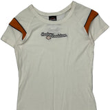 New Bern, Nc Harley Davidson Graphic T-Shirt - XL White Cotton