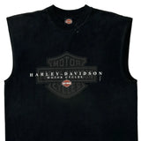 Shelton'S Harley-Davidson Mall Store Harley Davidson Graphic Vest - Large Black Cotton