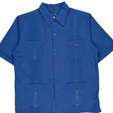 Tropicool Short Sleeve Shirt - Medium Blue Polyester Blend