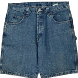 Wrangler Carpenter Shorts - 36W 10L Blue Cotton