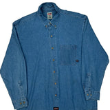 Dickies Denim Shirt - XL Blue Cotton