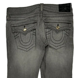 True Religion Slim Fit Jeans - 30W UK 8 Grey Cotton