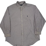Ralph Lauren Checked Shirt - XL Purple Cotton