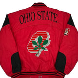 Vintage Ohio State Nutmeg College Varsity Jacket - Large Black Polyester