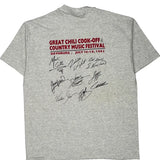 Chili Cook-Off & Country Music Festival Hanes Graphic T-Shirt - XL Grey Cotton
