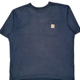 Carhartt T-Shirt - XL Blue Cotton