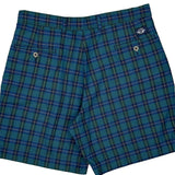 Dockers Checked Shorts - 34W 8L Blue Cotton