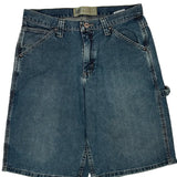 Lee Carpenter Shorts - 33W 12L Blue Denim