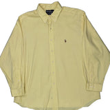Vintage Yarmouth Ralph Lauren Shirt - XL Yellow Cotton