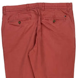 Tommy Hilfiger Slim Fit Chinos - 34W 30L Red Cotton