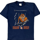 Age 13-15 Detroit Tigers Unbranded Single Stitch T-Shirt - XL Blue Cotton