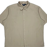 Caldwell Polo By Ralph Lauren Short Sleeve Shirt - 2XL Beige Cotton