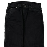 Dickies Double Knee Carpenter Trousers - 32W 30L Black Cotton