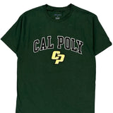 Cal Poly Champion College T-Shirt - Medium Green Cotton