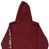 Carhartt Hoodie - 2XL Burgundy Cotton Blend