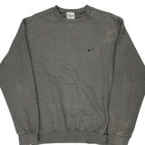 Nike Sweatshirt - Medium Grey Cotton Blend