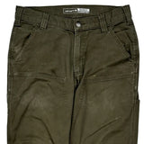 Carhartt Double Knee Carpenter Pants - 30W 32L Green Cotton