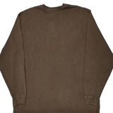 Carhartt Long Sleeve T-Shirt - 2XL Brown Cotton