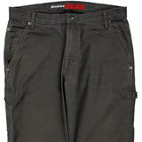 Dickies Double Knee Carpenter Trousers - 34W 31L Grey Cotton Blend