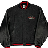 Mickey Mouse Disney Graphic Varsity Jacket - Small Black Polyester Blend