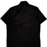 Dickies Short Sleeve Shirt - Large Black Polyester Blend