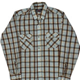 Levis Checked Shirt - Medium Blue Cotton
