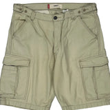 Levis Cargo Shorts - 36W 10L Beige Cotton