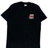 John Force Fan Club 1997 Fruit Of The Loom Single Stitch T-Shirt - Medium Black Cotton