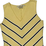 Tommy Hilfiger Striped Vest - Medium Yellow Cotton
