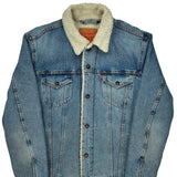 Lined Levis Denim Jacket - Large Blue Denim