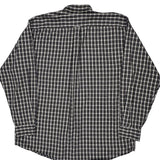 Nautica Checked Shirt - Large Black Cotton