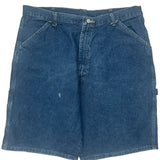 Wrangler Denim Shorts - 36W 10L Blue Cotton