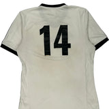 Lusa Adidas Football Shirt - Medium White Polyester