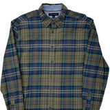 Tommy Hilfiger Checked Shirt - Medium Blue Cotton