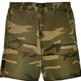 Dickies Camo Cargo Shorts - 34W 10L Khaki Cotton
