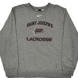 Saint Joseph'S Hawks Lacrosse Nike College Sweatshirt - XL Grey Cotton Blend